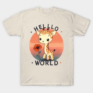 Hello World Giraffe T-Shirt